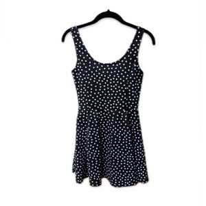 H&M Tank Dress Black with White Dots size 4